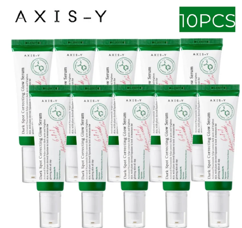 

10pcs Axis-Y Dark Spot Correcting Glow Serum Original Improves Dull Skin Face Brightening Serum Lightens Soothes Original