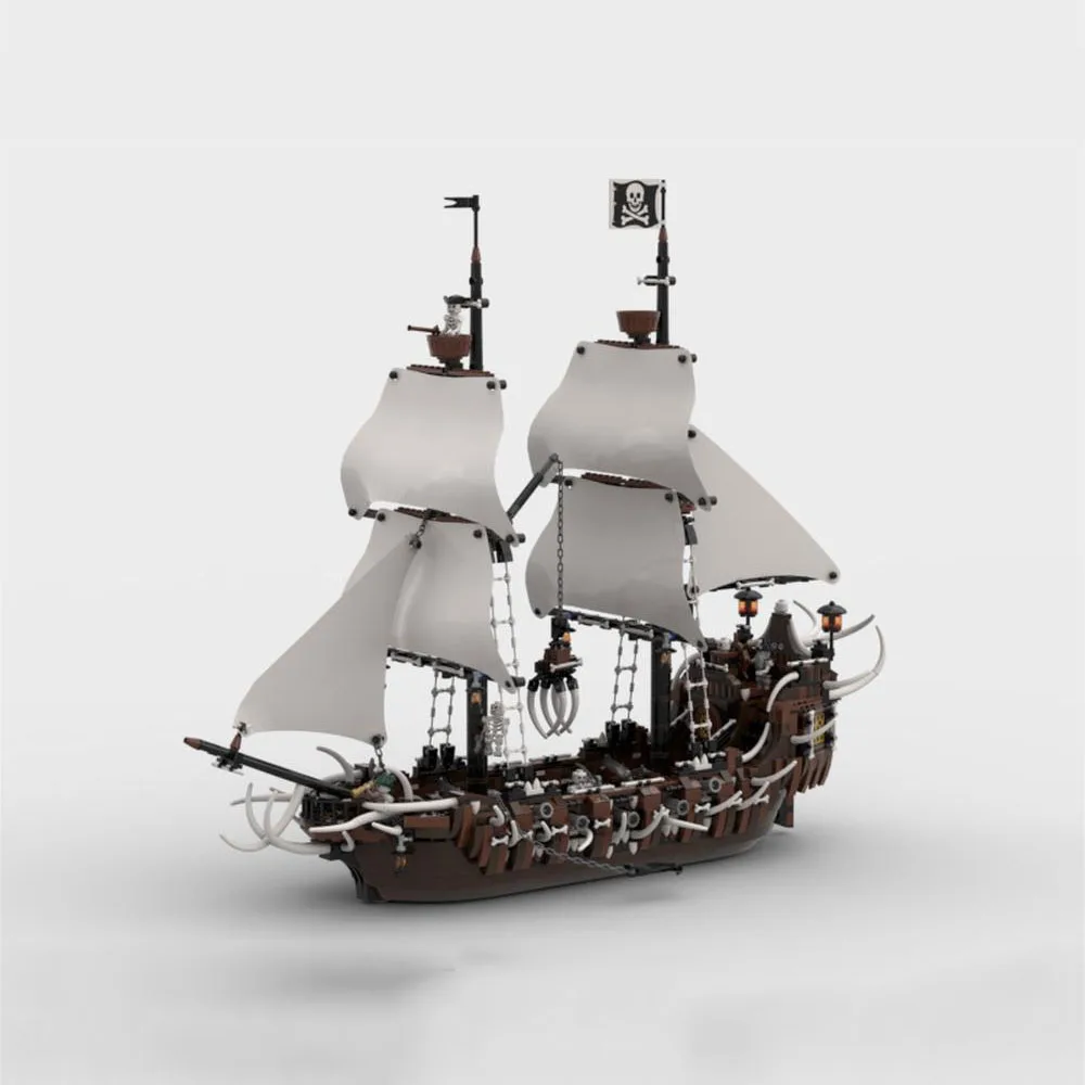 

Pirates Ship Maritime Series MOC The Hooked Fang Boat Building Blocks Buccaneer Vessel DIY Model Toy Brick Aldult Children Gifts