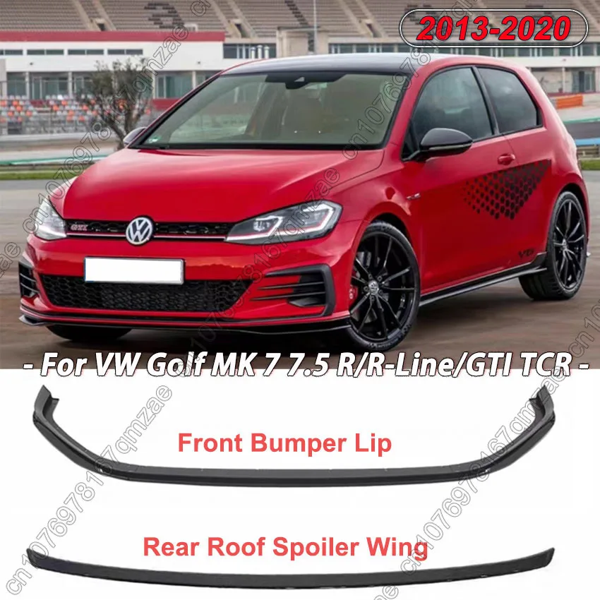 Per Vw Volkswagen Golf Mk 7 7.5 R/R-Line/Gti 2013-2017 2018 2019 2020 Tcr Paraurti Anteriore Splitter Lip Spoiler Posteriore Body Kit