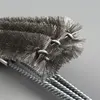 BBQ grill cleaning brush steel wire brush for cleaning BBQ grill and BBQ stove steel brush specialized cleaning tool for BBQ 3