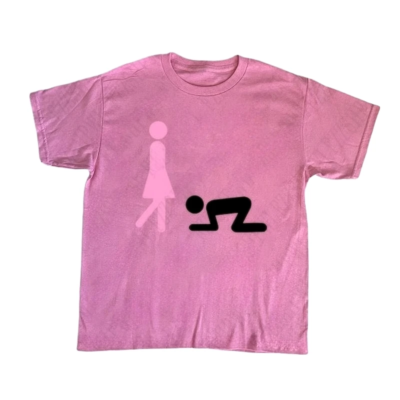 Women Grunge Y2K T-shirt Harajuku Graphic Print Hip Hop Tee Rock Punk Retro Top Goth Streetwear Funny Short Sleeve Summer Shirt 5