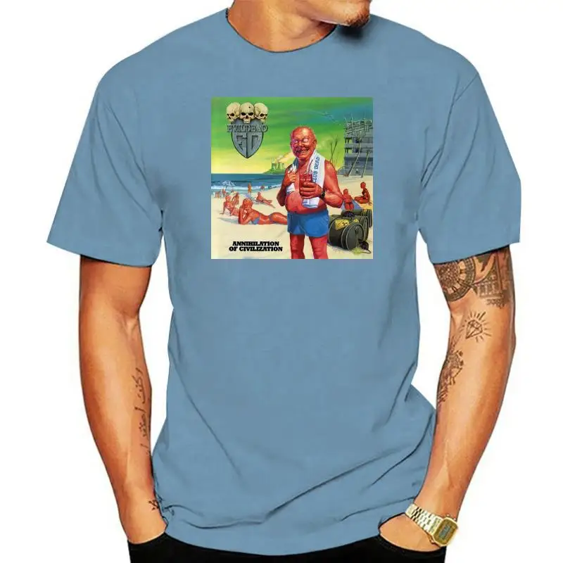 Evildead черная футболка уничтожение цивилизации Размер S M L Xl 2Xl 3Xl M Xl 2Xl 22Xl футболка