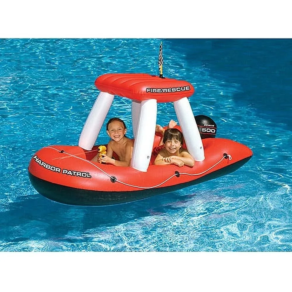 

Swimline Water Sports Squirter Inflatable Fireboat Pool Toy Easily Holds A Load of Two Kids High Quality Pool