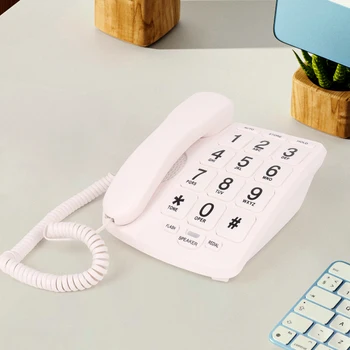 Telefoni con Tasti Grandi per Anziani, Telefoni Fissi per Anziani, Telefono Domestico con Tasti Grandi per Ipovedenti