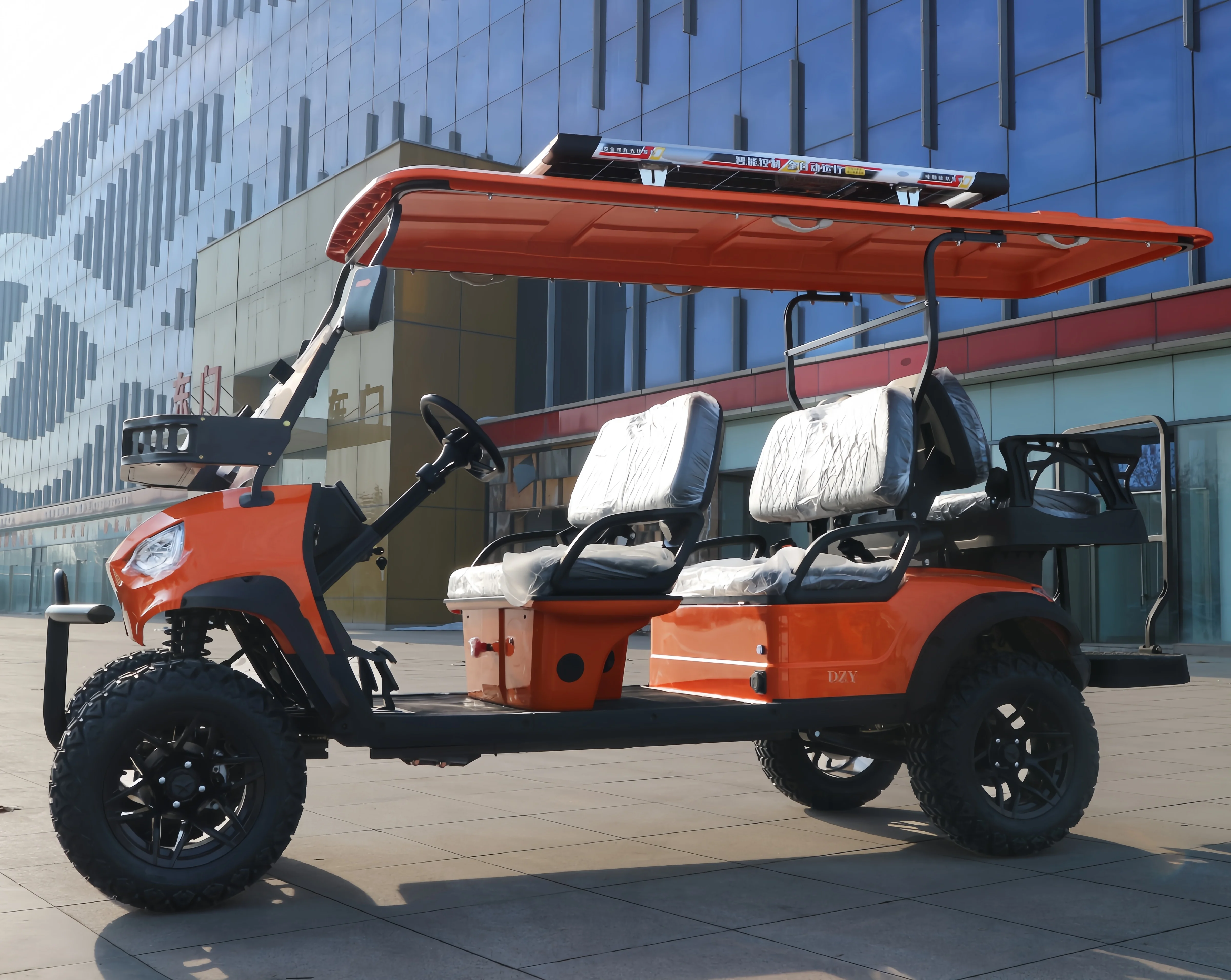 New Energy 4 Wheels 4-6 Seats China Electric Scooter Golf Cart with Seat Belt Cheap price, good quality