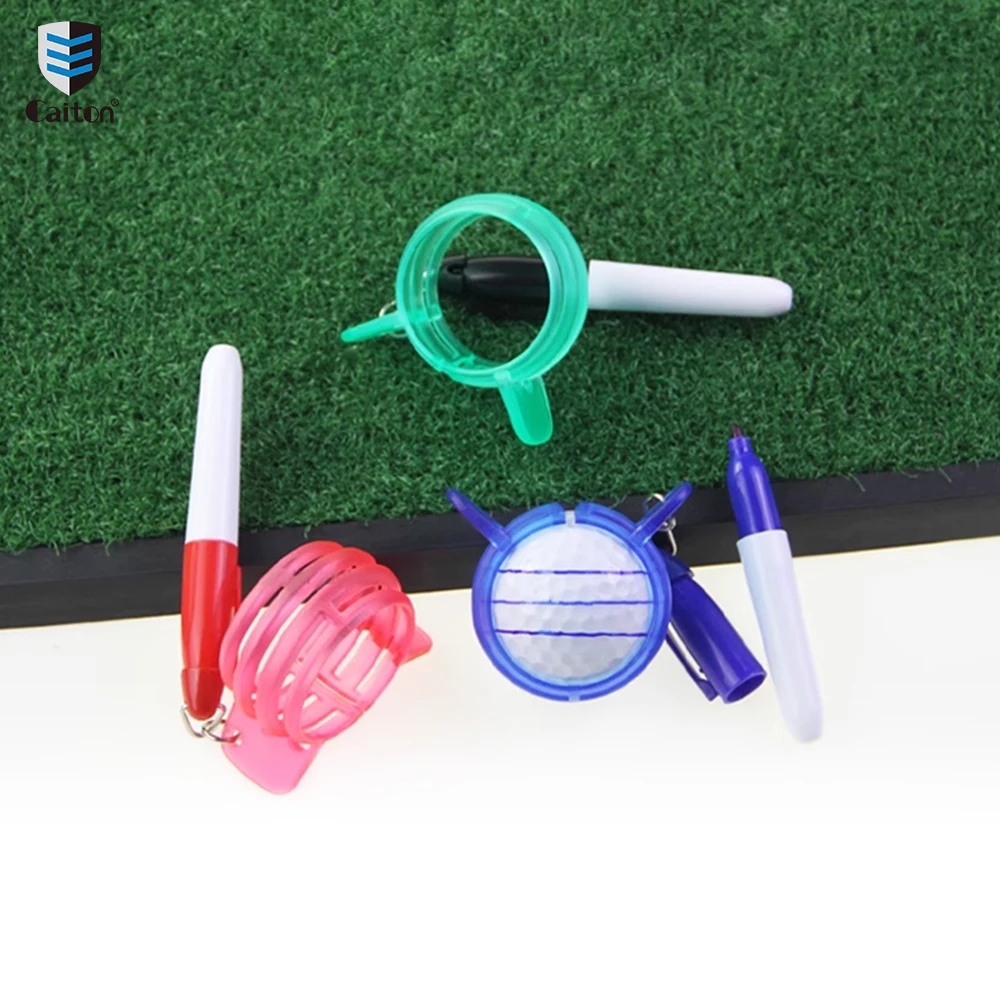 Precision Golf Ball Marker, Golf Accessories,Golf Ball Marking Stencils and Colors Markers, Line Marker Tool