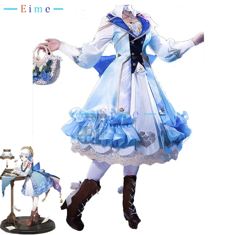 

Kamisato Ayaka Cosplay Costume Game Genshin Impact Cosplay Suit Lolita Dress Party Clothing Halloween Uniform Custom Made