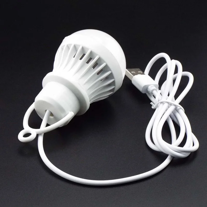 USB LED Bulb Portable Lamp Book Lights Outdoor Camping Light Indoor Reading Light Bulb Energy Saving Emergency Lamp A7