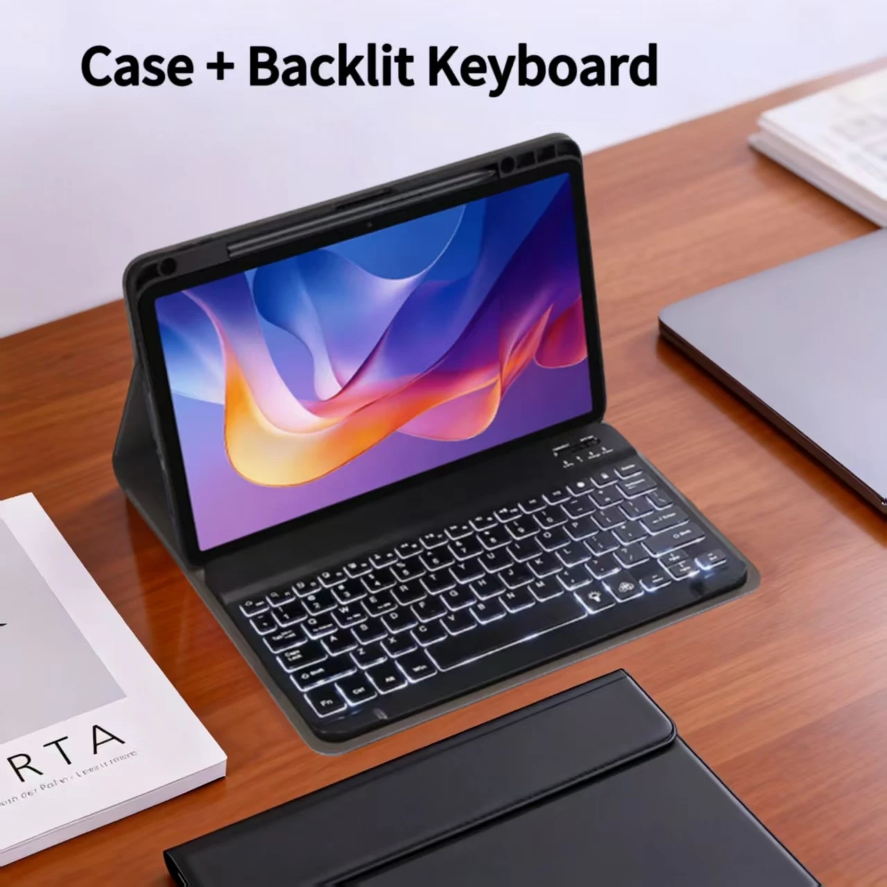 Xiaomi Redmi Pad 2 Premium Keyboard Cover with Removable Wireless Bluetooth Keyboard