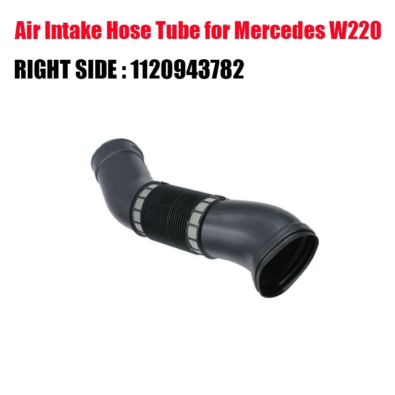 2PCS Car Air Intake Duct Hose 1120943782 1120943682 for Mercedes Benz W220 S280 S320 S350 1999-2005
