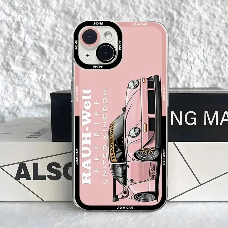 Angel Eyes JDM Drift Sports Car Phone Case