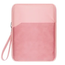 Shockproof Portable Tablet Bag Sleeve with Pockets for Large 9-11inch (Pink)