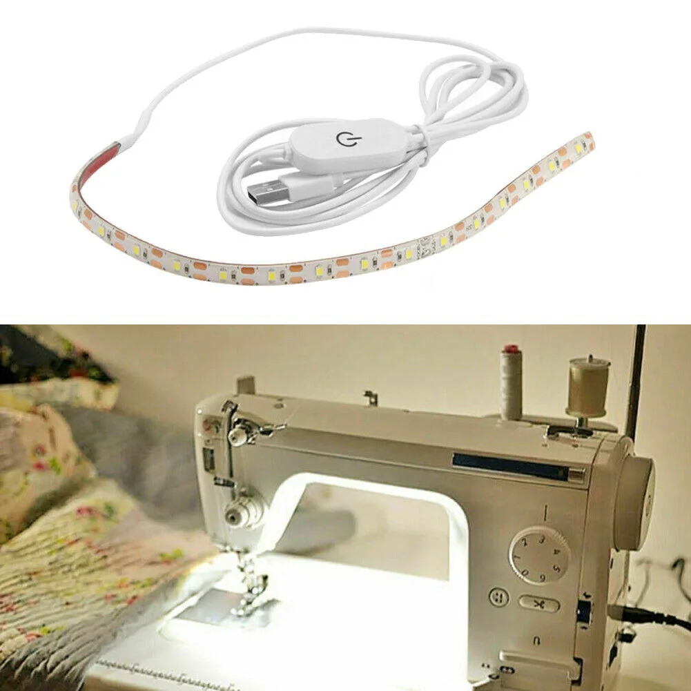 LED Tape Light 3 pcs Sewing Machine Light Bar Decoration Lights Sewing  Machine Lighting Cars Accessories Duct Tape self-Adhesive Light Strip LED Sewing  Light USB abs Touch Light