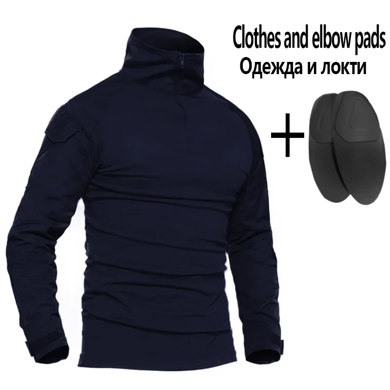 Softair Paintball Work Clothing Uniform Tactical Combat Camouflage Shirts Cargo Knee Pads Hunting Pants Sets Men Clothing 6