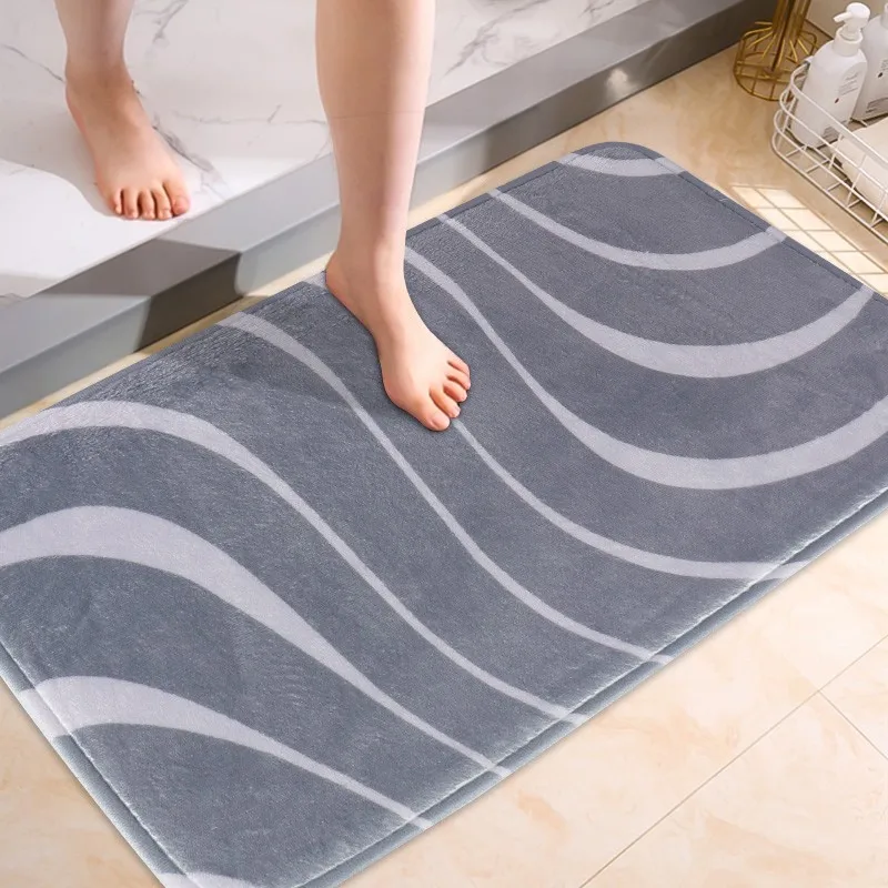 

Memory Foam Bathroom Mat Ultra Soft Bathroom Shower Mat Shower Bathtub Rug Outdoor Door Mat Home Decoration