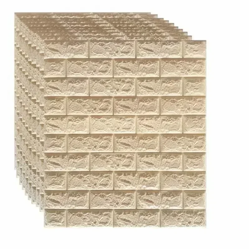 Wall Stickers 20x7.5cm 3D Wall Stickers Self Adhesive Foam Brick DIY Wallpaper Wall Room Living Decor Kids Room For Kitchen Home self adhesive wallpaper