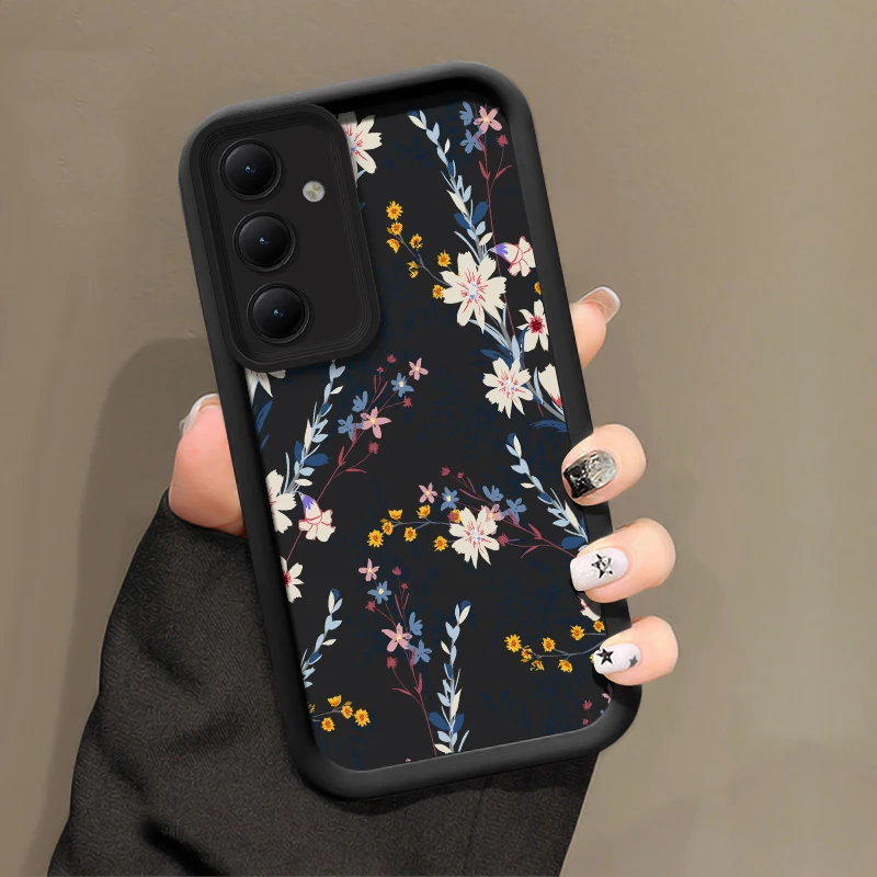 Vibrant Floral Shockproof Soft Silicone Phone Case