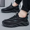 Men's Casual Shoes 2025 Spring Summer Hollow Out Breathable Mesh Shoes Comfortable Platform Lightweight Sneakers Tenis Masculino 5