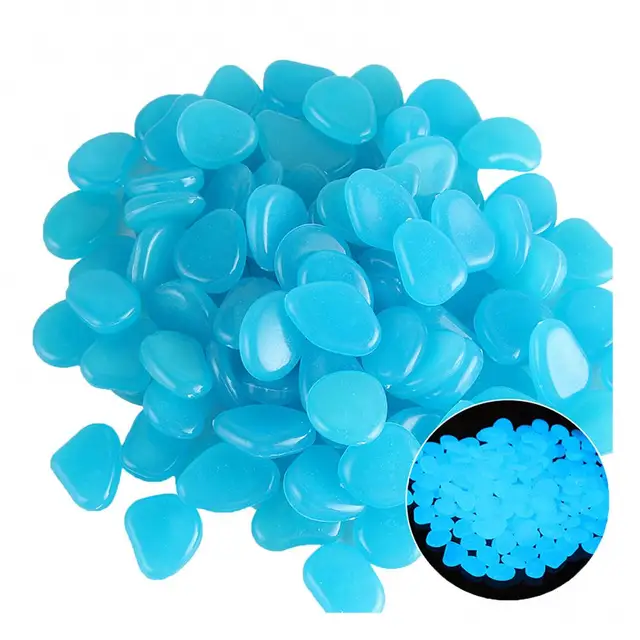 Világító Kövek Sötét Kerti Kavicsok Ragyogó Sziklák Fényes Fénykibocsátó Mesterséges Kavicsos Fűkert Udvar Dekorációhoz