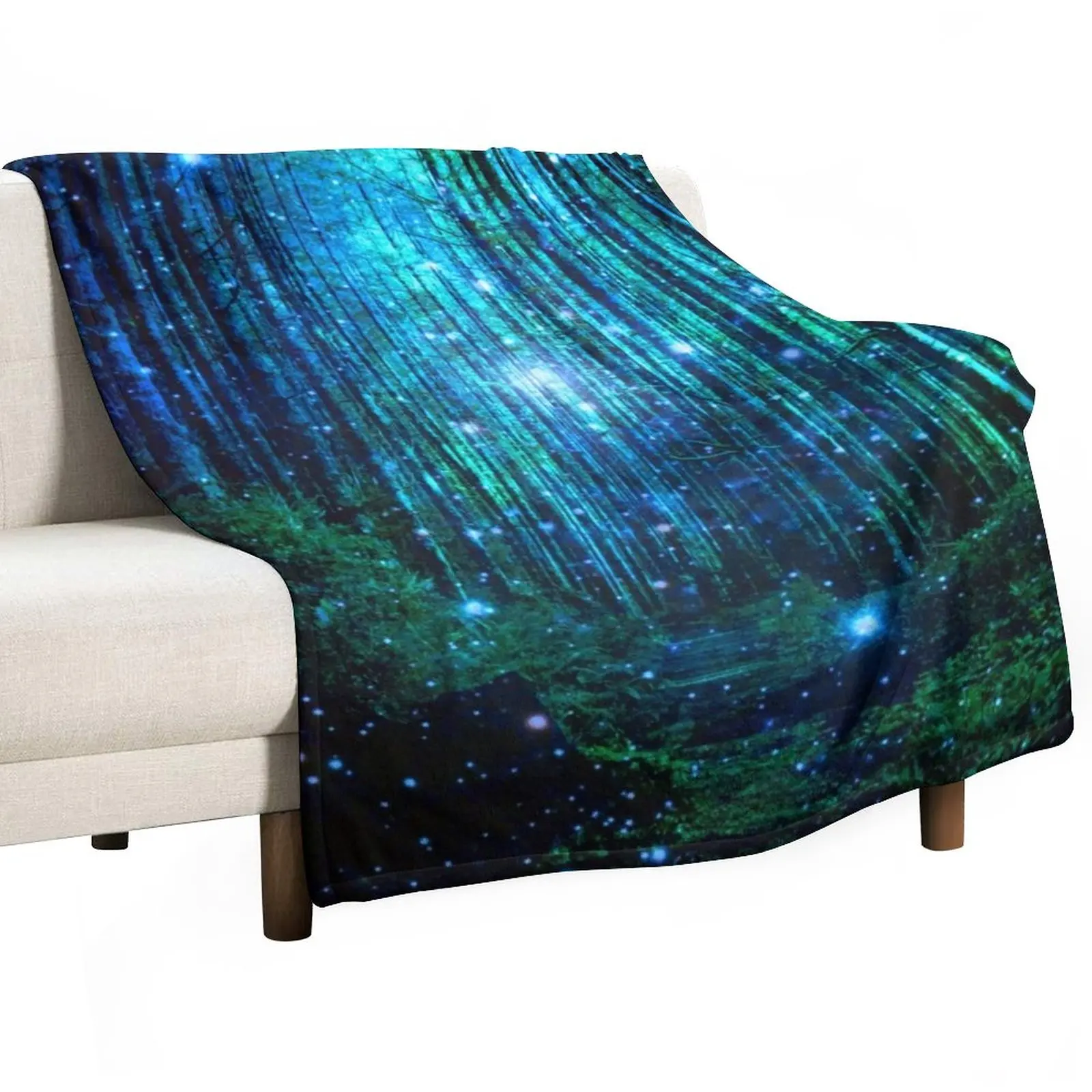 

In the magical Forest Throw Blanket Hairy Blankets Beach Blanket Sofas