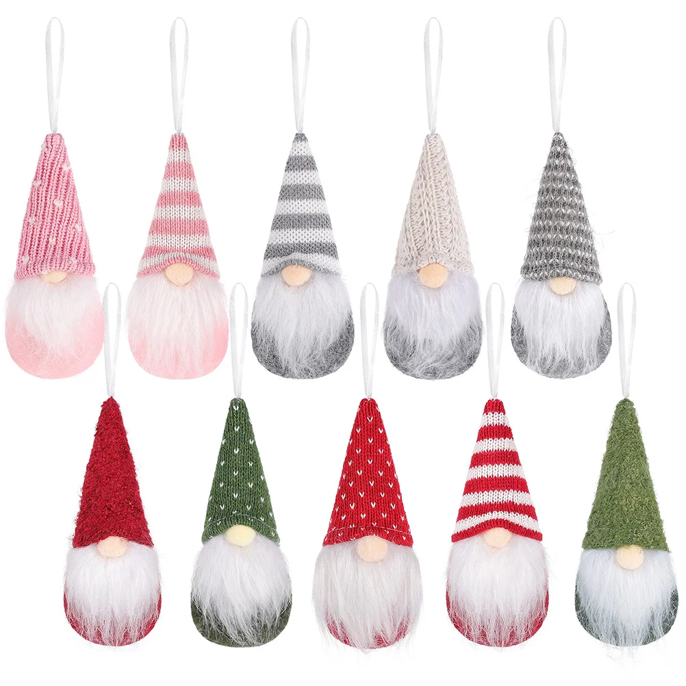 

Stuffed Gnomes Christmas Knitted Pendant Tree Decorations Personalized Ornaments