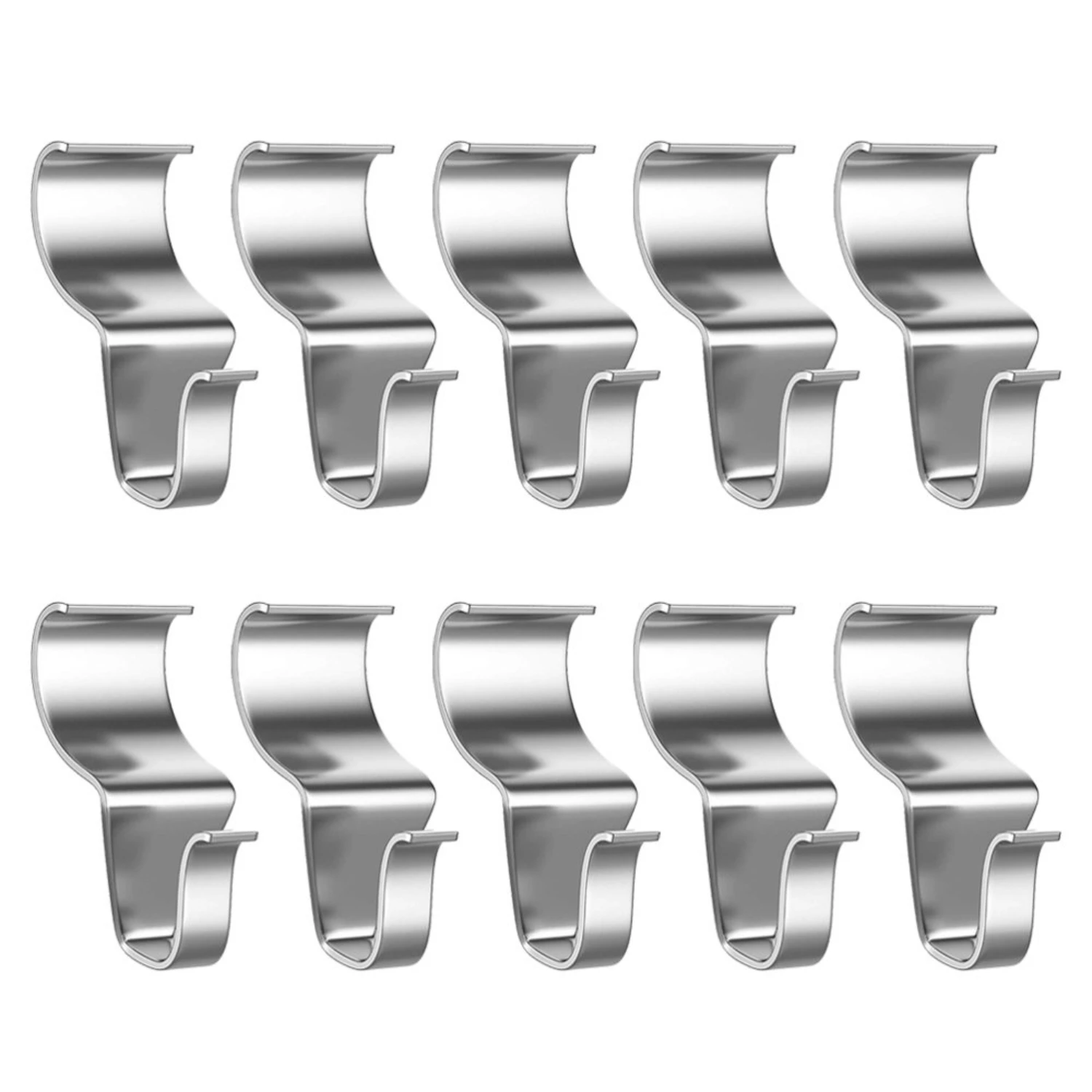 Stainless Steel Hidden Hooks for Home Decor-Punch Free Wallboard Hooks & Vinyl Siding Clips