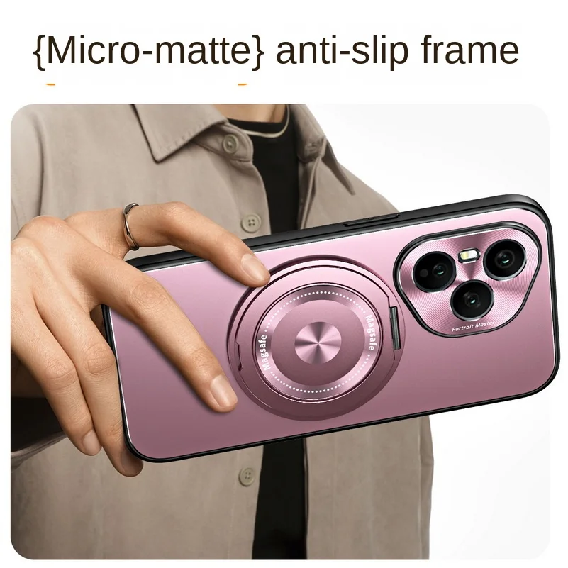 Matte Galvanized Rotatable Metal Bracket Holder Phone Case