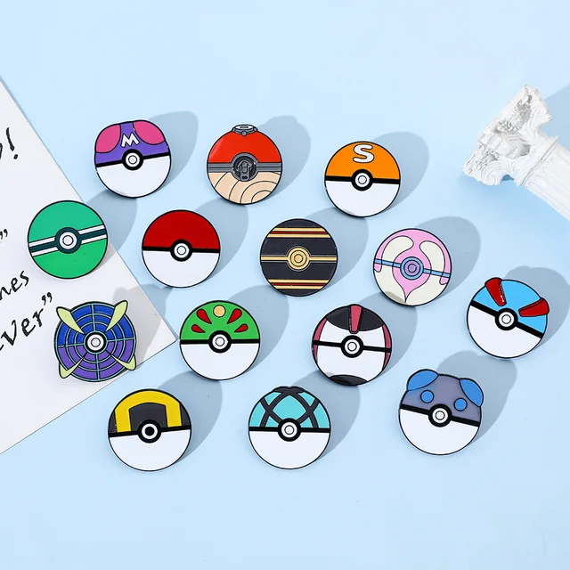 포켓몬 애니메이션 게임 크리에이티브 포크볼 에나멜 핀