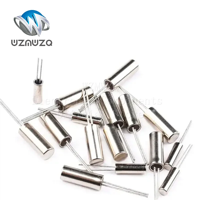 25PCS/Lot 32.768 KHZ 32.768K 3*8mm Cylinder Quartz Resonator 32.768KHZ Oscillator Quartz Crystal 12.5pF &plusmn;10ppm quartz resonator