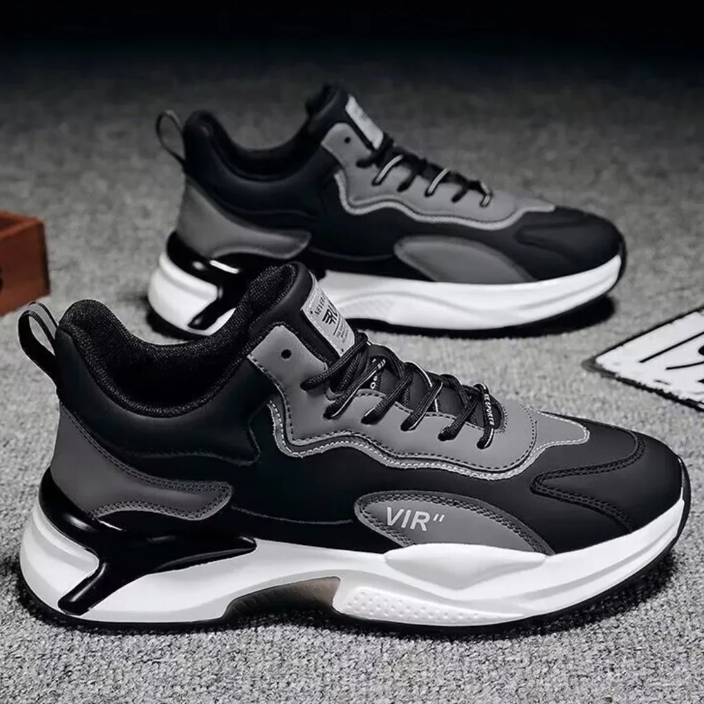 

Mens shoes in summer new breathable leather shoes mens sports shoes Korean version of Joker Little White inside heightening