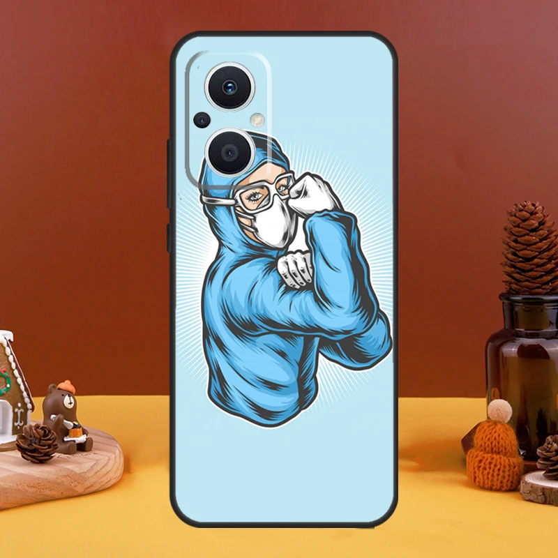 Cartoon Medical Theme Phone Case - Cute Doctor and Nurse Design Cover