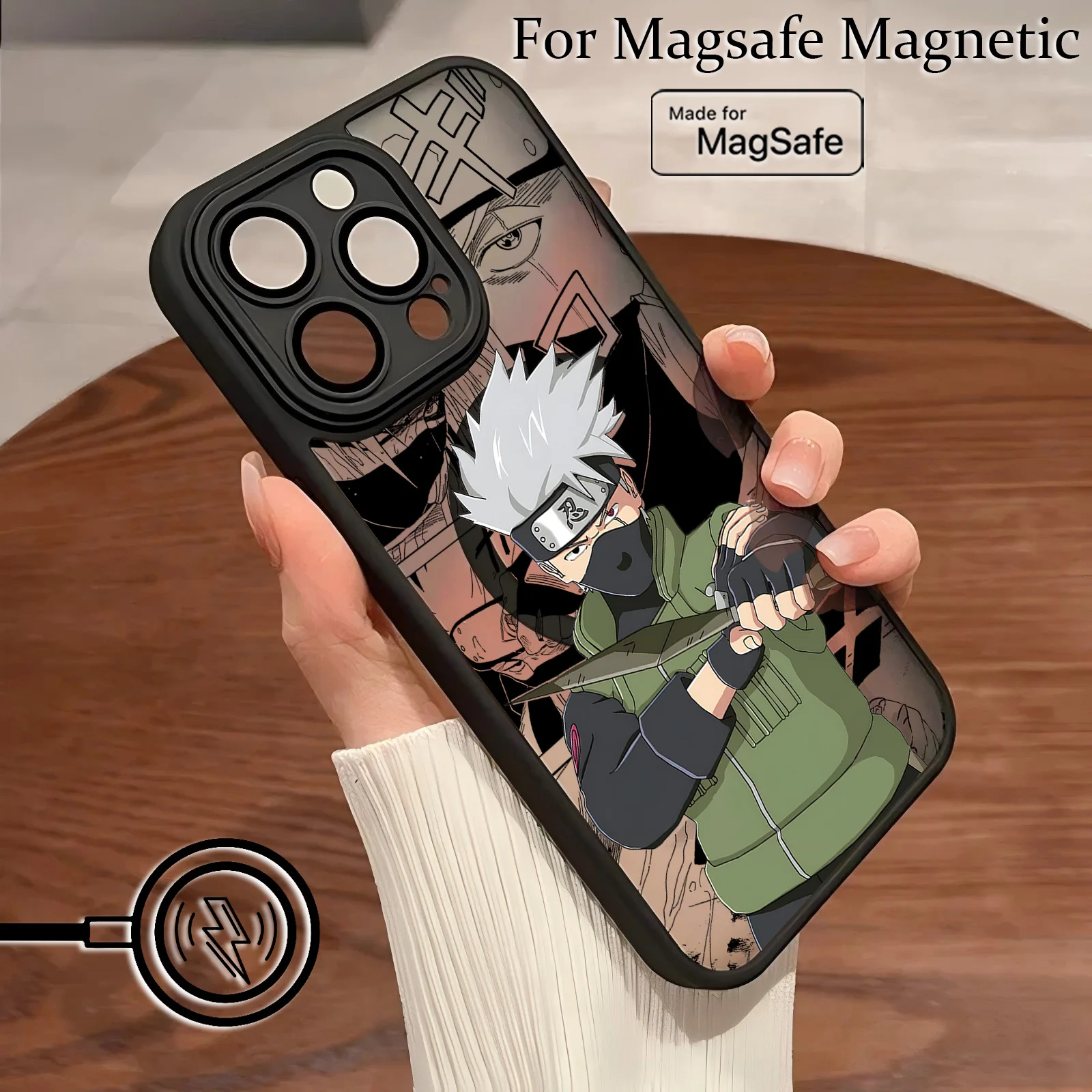 Anime-Inspired Matte Magnetic Back Phone Case