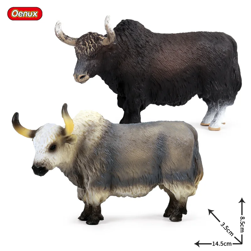 Oenux-動物の置物,動物のシミュレーション,家禽,牛,牛,ふくらはぎ,牛