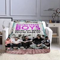 BSB band backstreet boys printed blankets Flannel Warm blanket Soft Cozy Blanket Travel Blankets bed linings Birthday Gift 1
