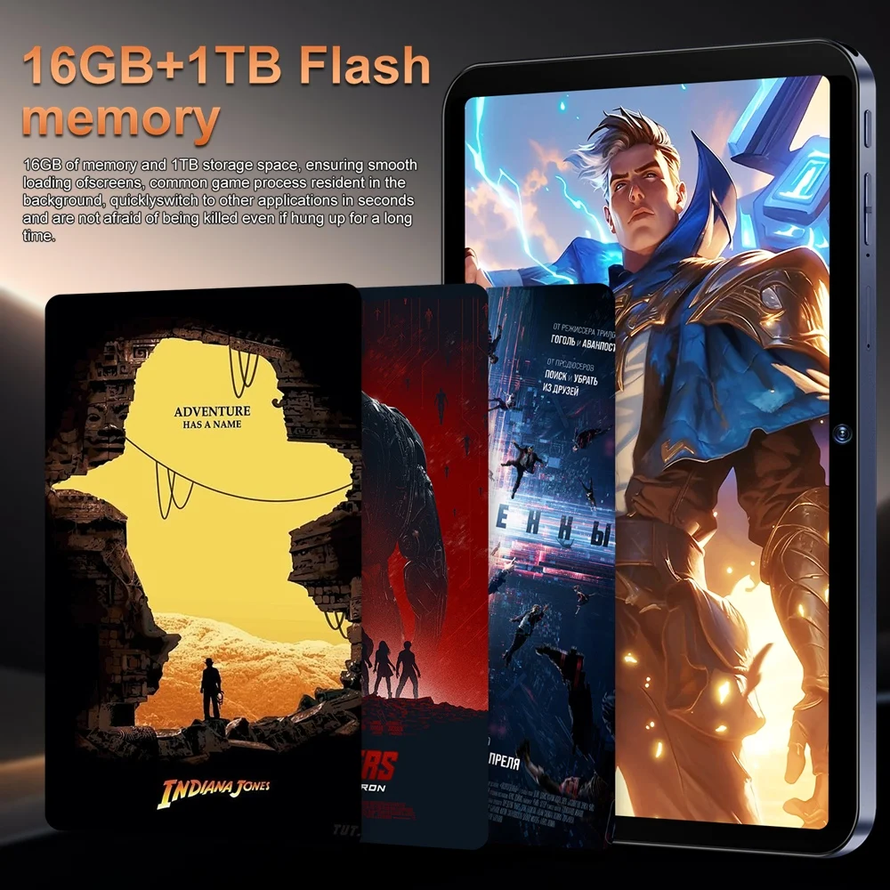 CHOTOG NEW Pad 7s Pro Tablet 10.1 Inch Android 15 Tablets 16+32MP Camera 22GB+2TB 10000mAh Battery Face Unlocked Wifi GPS Tab PC For Children's Kids Gifts