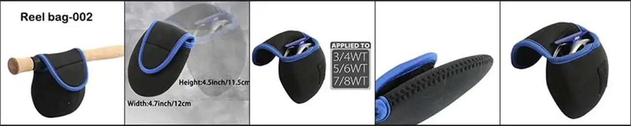 Maximumcatch Neopren-Schutzhülle für Fliegenrollen, 3/4/5/6/7/8WT, Hülle für Fliegenfischerrollen – Detail 14