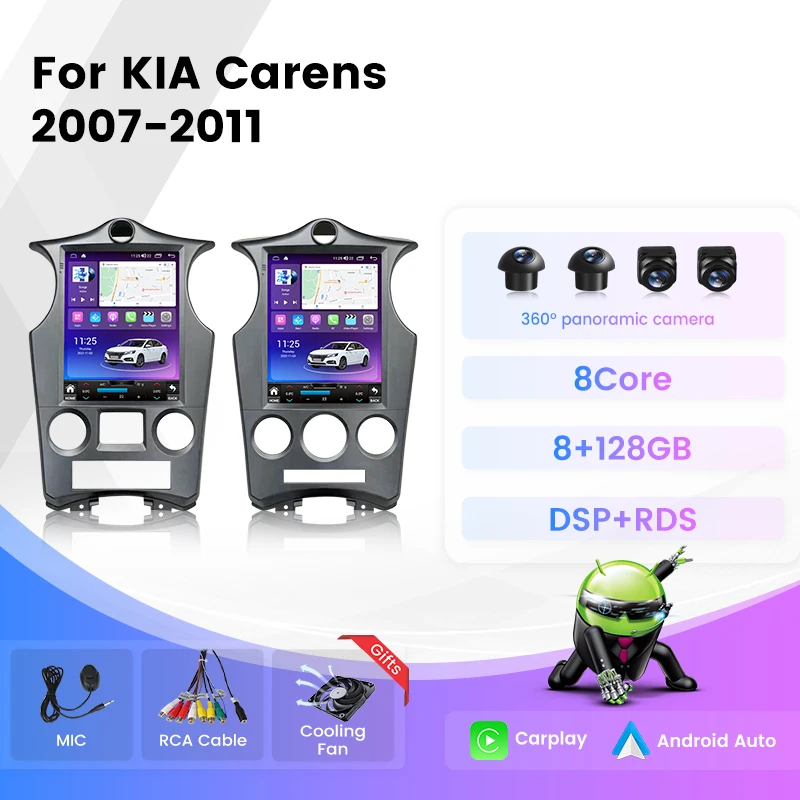 

FYT 8-Core 8G+128G Android System Car All-in-one For KIA Carens 2007- 2011 Navigation GPS PIP Wireless Carplay DSP Stereo Radio