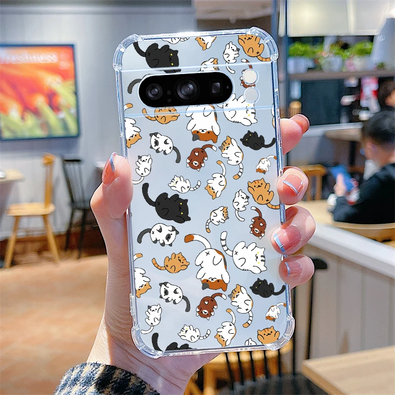 Cartoon Animals Transparent Phone Case Cover