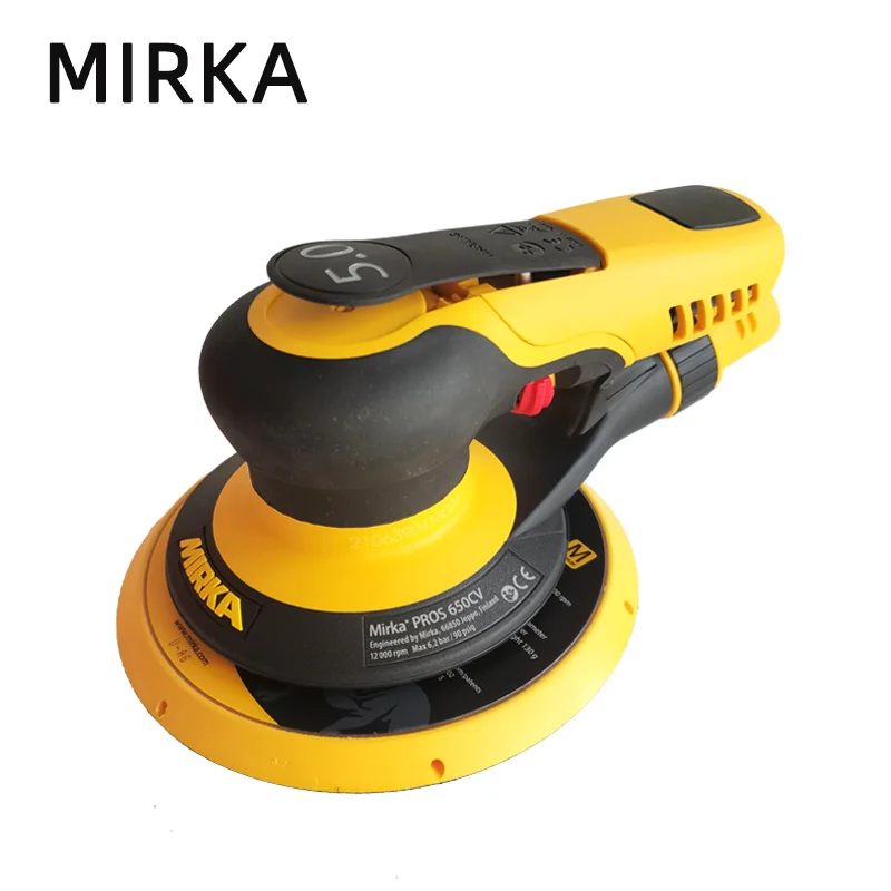 Mirka Pneumatic Paper Machine Car Putty Grinding Round Dry Rettificatrice Central Dust Che Raccoglie Eccentrico 5.0Mm
