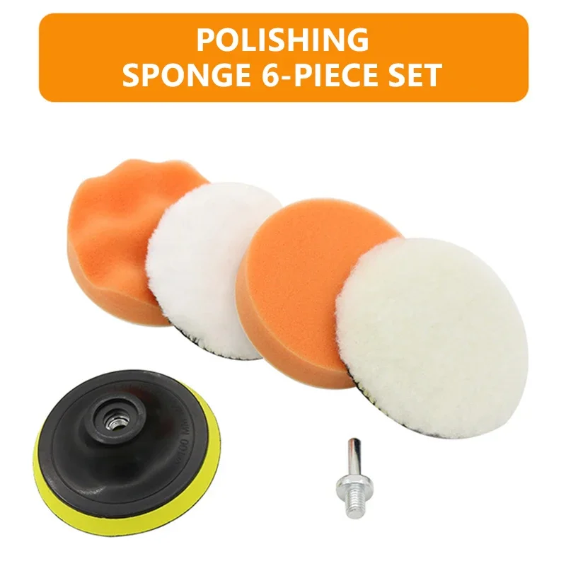 Car Polishing Sponge Pads Kit 3/4/5 Inch Removing Scratches