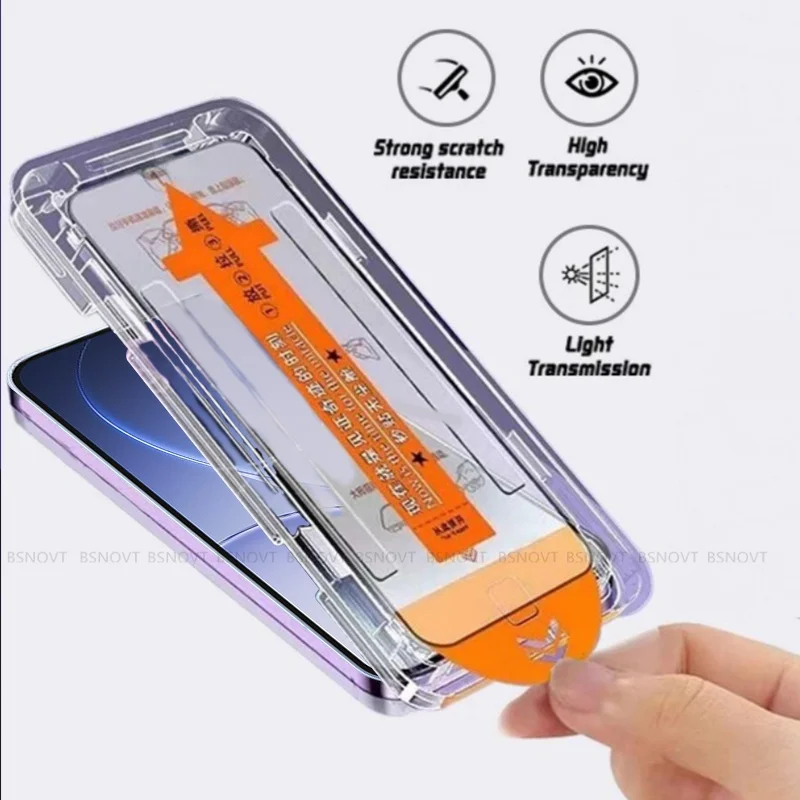 Premium Tempered Glass Screen Protector – Dust-Free, 9H Hardness, Full Coverage