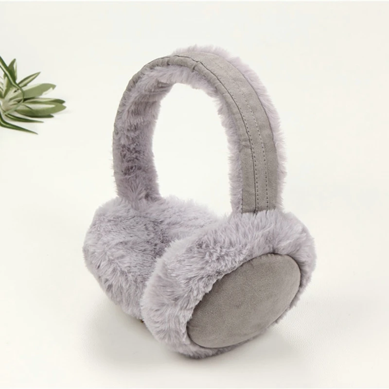 Warm Earmuffs Soft Plush Ear Warmer Winter For Women Men Fashion Solid Color Earflap Outdoor Cold Protection