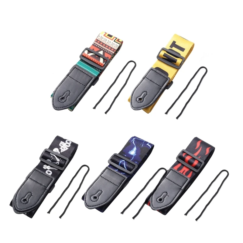 

Universal Fashion Guitar Strap Adjustable Shoulder Strap Belt Printed Guitar Strap for Acoustic Electric Bass Guitar