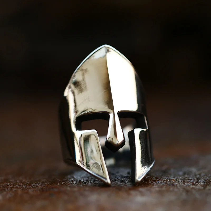 316L Stainless Steel Vintage Men Ring Ancient Warrior Roman Fashion Jewelry Gift LLBR8-609R stainless steel ring finger ring