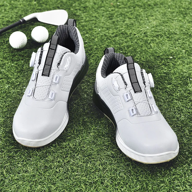 Men Women Golf Shoes Size 46 Anti-slip Breathable Leather
