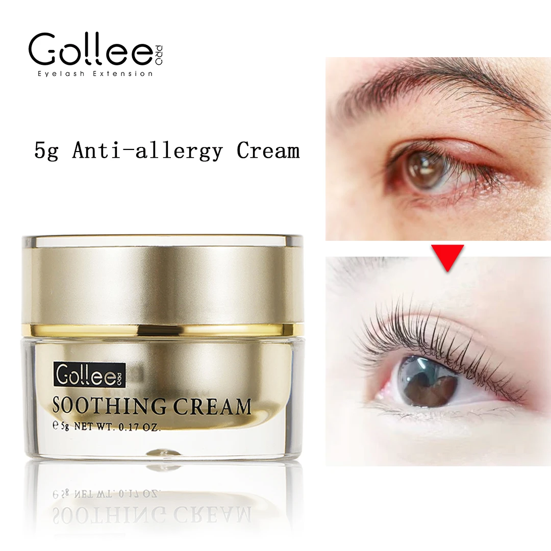 Gollee 5g Antiallergy Cream After Eyelash Glue Prevent Eye Irritation Antiredness And Swelling