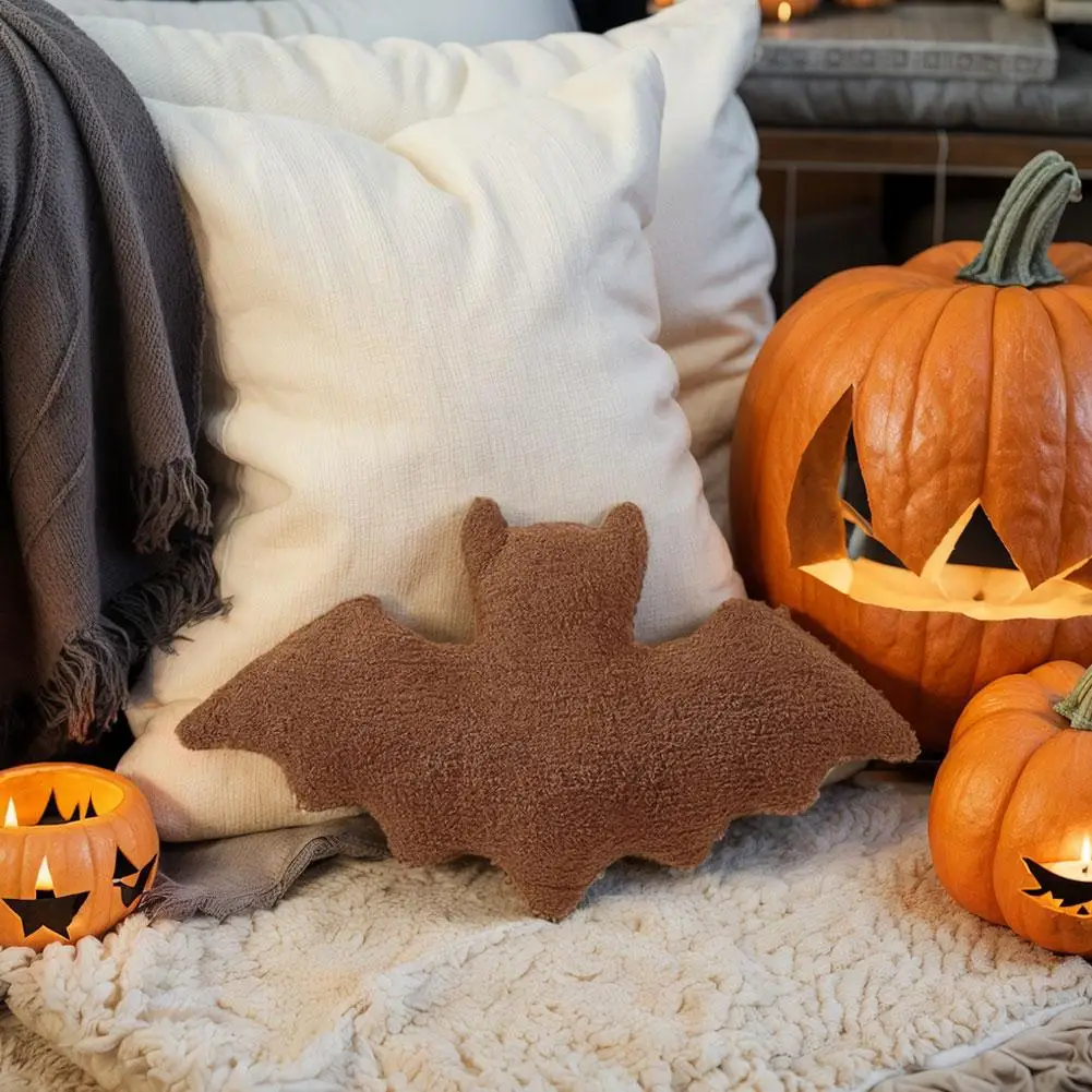New Halloween Bat Plush Toys For Indoor Home Decor Cute Soft Stuffed Sofa Bed Pillow Dolls For Kid Birthday Christmas Gift 2