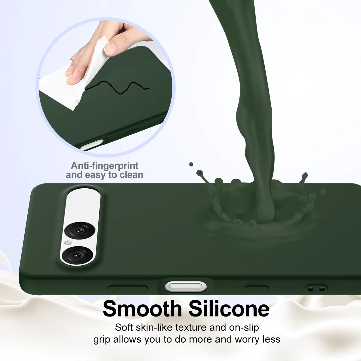 Official Liquid Silicone Magnetic Cover Case