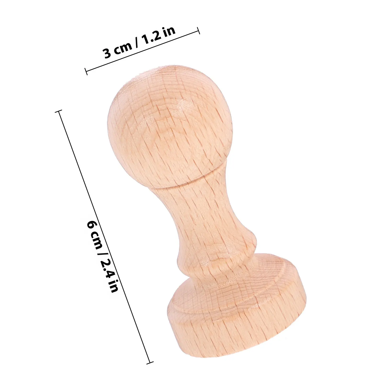 2Pcs 나무 DIY 빈 스탬퍼 세트 스크랩북 일기 플래너 공예 선물 라벨링 수제 카드용 부드러운 조각 인장