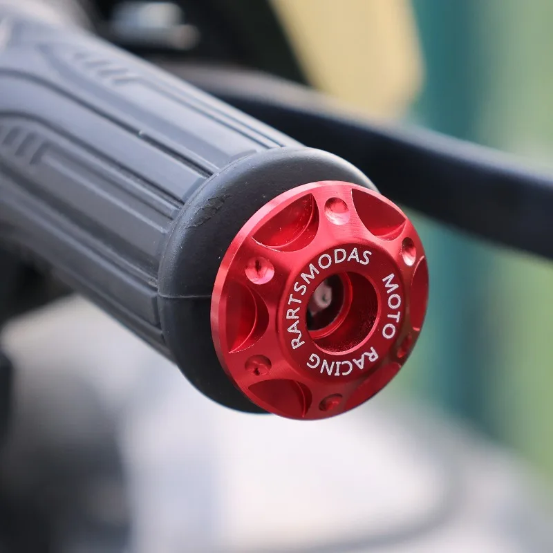 Handlebar End Cap Plug Motorcycle Handle Bar Caps Slider Motor Bike for Honda Yamaha Dirt Bike Accessories Black Red Sliver 2pcs